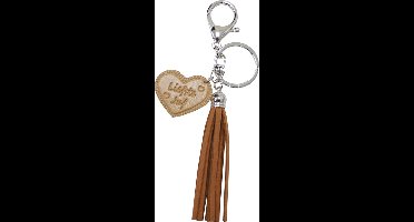Verhaak Sleutelhanger Leather Nature Unisex Leer Lichtbruin