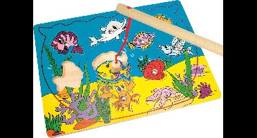 Bino Magneetpuzzel Aquarium Junior 30 Cm Blauw/geel 11-delig