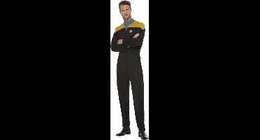 Smiffys Kostuum -S- Star Trek - Voyager Operations Uniform Zwart/Goudkleurig