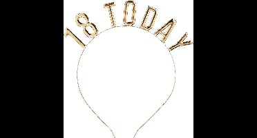 Party-Decoration Tiara 18 Today - Metalen tiara