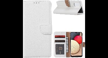 Samsung Galaxy A02s Hoesje - Samsung A02s bookcase wallet case - Wit