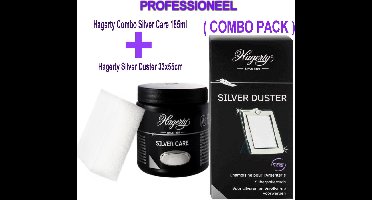 Hagerty Combo Silver Care 185ml + Hagerty Silver Duster 33x55cm