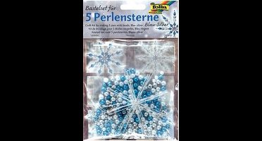 bladparelset, 340 stuks, rood / goud / parelmoerwit