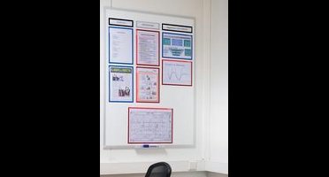 FRANKEN Magnetische zak voor opschriften, A4 staand, grijs