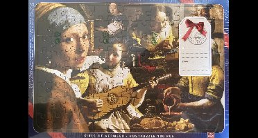 King postpuzzel | Brievenbuscadeau | 100 stukjes | Wenskaart | Girls of Vermeer