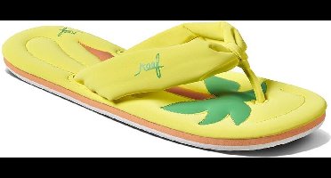 Reef Pool Float Dames Slippers - Yellow Palm - Maat 40