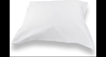 Briljant Baby Molton Kussensloop 40x60 - met rits - 2 pack-Wit - 100% Katoen