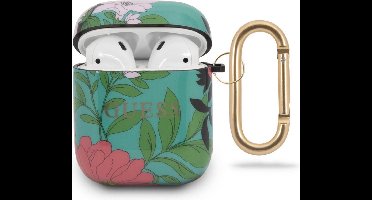 Guess Airpods - AirPods 2 Case - Groen - Bloemenpatroon
