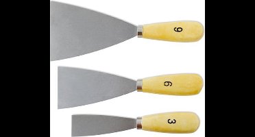 Plamuurmes - Plamuurmessen - Plamuurmesset - 3 stuks - 3/5/8 cm