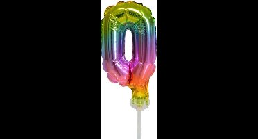 Helium cijfer ballon 0