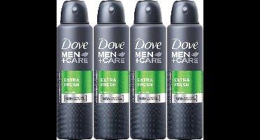 Dove Men +Care Extra Fresh Deodorant Spray Multi Pack - 4 x 150 ml