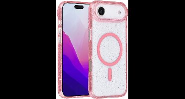 TUNIQ Back cover - iPhone 17 Air - Roze - MagSafe - Glitter - Slanke Pasvorm