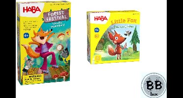 Haba - Set van 2 spellen - Vanaf 4 jaar: Forest Festival + Little Fox
