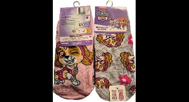 paw petrol girls snaeker sokken 2 pack 27/30