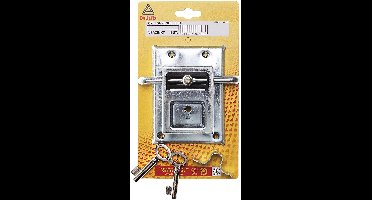 Deltafix oplegslot met slot, grendel en sleutels verzinkt 1 st.