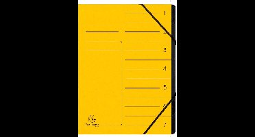 Exacompta 540709E, Project folder, A4, Karton, Geel, 355 g/m², Elastische band