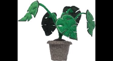 Vilten Monstra plant - Kunstplant - Plant van vilt - Monstera - Kinderkamer decoratie