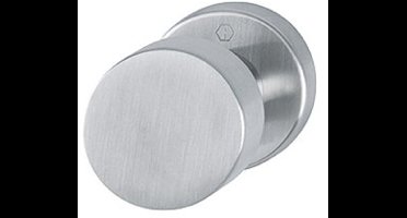 Hoppe knopgarnituur op rozet RVS - deurdikte 40-45 mm