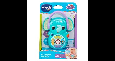 VTech - Baby Muziekpret Olifantje - Tweetalig NL en Eng (3-36 Mnd) - Taal Gehoor Motoriek