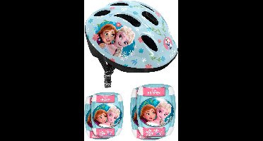 Disney Kinderhelm Met Pads Frozen Meisjes Blauw 5-delig