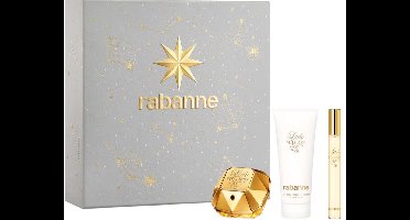 Paco Rabanne Lady Million Giftset - 50ml Eau De Parfum - 100ml Bodylotion & 10ml Travelspray