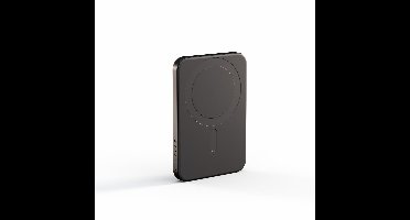 Zens Slim Aluminium Powerbank 5000 mAh 1× Qi2 15 W MagSafe magnetisch draadloze powerbank Zwart