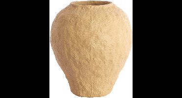 Light & Living vaas PANTOJA mat zandkleur – Ø45x50 cm