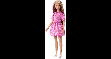 Barbie Fashionistas Style - Barbie Pop met roze paisley rok en blond haar