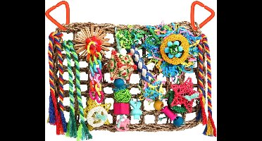 OUYLAF Vogelspeelgoed - vogel speelgoed - parkieten speelgoed - vogel speelgoed parkiet - Vogelvoer speeltjes - Vogelkooi decoratie - Papegaai speelgoed