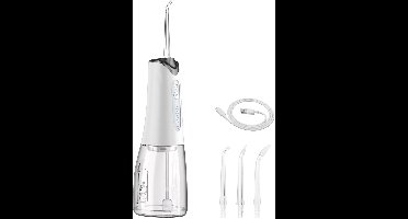 Mondverzorging - Draagbare waterflosser - Waterflosser - Monddouche - Flos - Flosser - Waterflosser draadloos - Tanden & Beugels reinigen - Wit