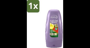 1 x Andrélon Conditioner Aloe Vera Repair 250 ml - Haarkleur - Haarverzorging - Haarherstel - Droog Haar - Beschadigd Haar