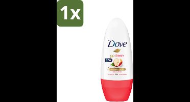 1 x Dove - Deodorant - Roller Go Fresh Apple & White Tea - Verfrissend en verzorgend - 50 ml - Dove Apple & White Tea Roll-on - Fris - Verfrissend - Deodorant - Okselbescherming