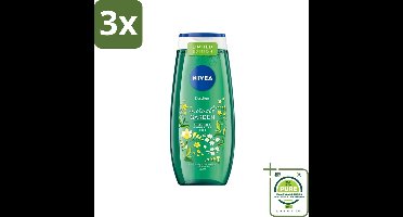 3 x Nivea - Douchegel - Freesia & Groene Thee - 250 ml - Grootverpakking - NIVEA Douchegel - Douchegel Freesia - Douchegel Groene Thee - Verfrissende Douchegel - Verzorgend Douchegel