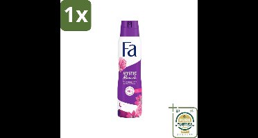 1 x Fa - Deodorant Spray - Mystic Moments - Passiebloem geur - 48 uur Bescherming - 150 ml- Deodorant Spray - Passiebloem Geur - 48 Uur Bescherming - Fa Deodorant - Anti-geur