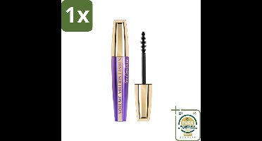 1 x L'Oréal Paris - Mascara - Volume Million Lashes So Couture - Zwart - 9,2 ml- Mascara - Volume - Wimpers - Zwarte Mascara - Couture Mascara