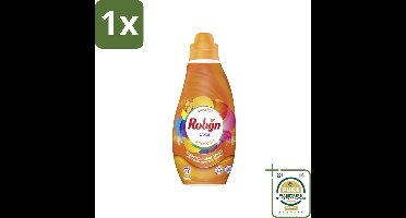 1 x Robijn - Color - Vloeibaar Wasmiddel - Klein & Krachtig - 19 Wasbeurten - 665 ml- Kleurbeveiliging - Kleurintensiteit - Wasmiddel Voor Gekleurde Was - Biologisch Afbreekbaar - Recyclebare Fles