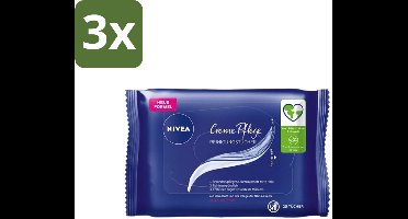 Nivea - Gezicht - Reinigingsdoekjes - Crème Care - 25 Doekjes - Bulkverpakking - 3 stuks