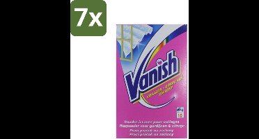 Vanish Gordijnen - Waspoeder - Voor Gordijnen & Vitrage - 10 Wasbeurten - Bulkverpakking - 7 stuks