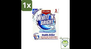 1 x Dylon - Vlekverwijderaar - White & Bright - Superwit & Vlekkeloos - 5 Doekjes - Vlekkenverwijderaar - Witwas - Superwit - Wasmiddel - Vlekken