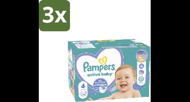 Pampers – Luiers – Baby Dry Maat 4 – 76 Luiers - Bulkverpakking - 3 stuks