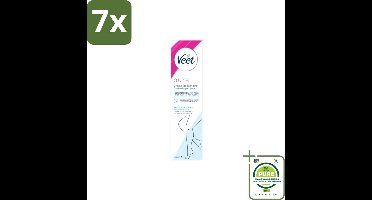 7 x Veet Ontharingscrème Minima Gevoelige Huid 200 ml - Grootverpakking - Ontharingscrème - Veet - Gevoelige Huid - Ontharen - Zachte Huid