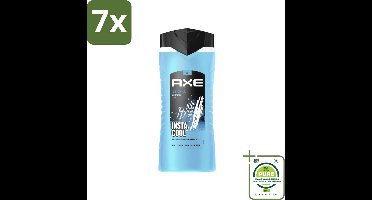 7 x Axe XL - 3-in-1 Douchegel - Ice Chill - Icy Menthol - Insta Cool - 400 ml - Grootverpakking - Douchegel - Axe - Ice Chill - Bevroren Munt - Citroen