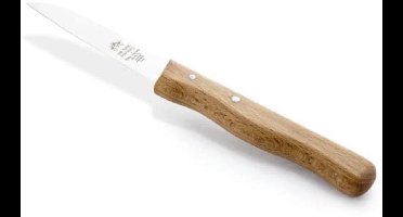 Herder Bowl Solingen Beukenhout 17 cm - fruitmes - groentemes scherp "Made in Solingen" universeel mes recht lemmet