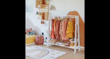 sweet home kledingrek voor kinderen - wit