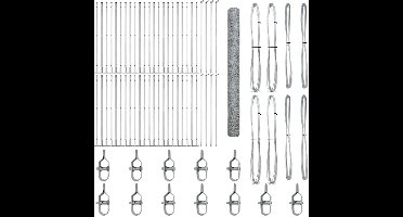 vidaXL - Hekpaal. - Zilverkleurig