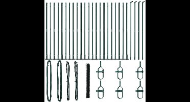 vidaXL - Hekpaal. - Groen