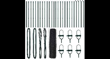 vidaXL - Hekpaal. - Grijs