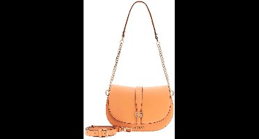 GUESS schoudertas Carrie Flap Shoulder Bag Apricot abrikoos