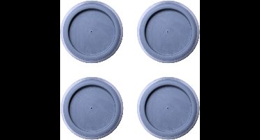 Vibratie Demper voor Wasmachines - Antivibratie Rubber Voeten (4 Stuks) - Grijs