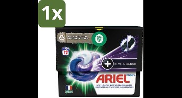 Ariel Revita Black - Wasmiddelcapsules - Pods + - Donkere Was - 12 Wasbeurten - 1 stuk